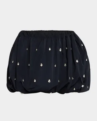 A.L.C. Holly Embellished Bubble Mini Skirt
