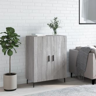 vidaXL Vidaxl - Aparador De Madera De Ingenier&iacute;a Gris Sonoma 69,5x34x90 Cm