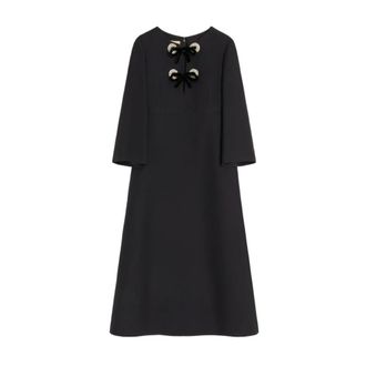 Valentino Garavani Dames, Jurken, Zwart, Maat: XL