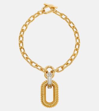 【関税込み】X Eight Neck Necklace - Paco Rabanne - Gold/Silv Gold and silver oversized XL link necklace – Rabanne