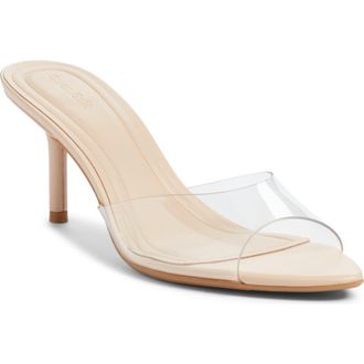 Open Edit Micah Heeled Sandal in Clear at Nordstrom, Size 5.5