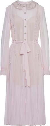 Self Portrait Abito plissettato - Rosa