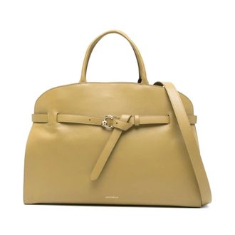 Coccinelle Tassen, Dames, Groen, ONE Size, Leer, Sabine Tote Bag