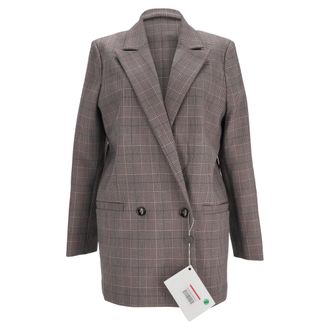 Ganni Womens Double Breasted Blazer in Multicolor - Multicolour - Size EU 42 (Womens)