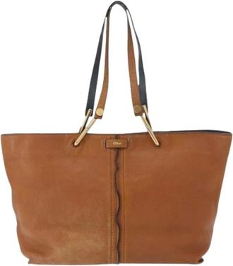 Chlo&eacute; Pre-owned Tote Bags, female, Brown, Size: ONE SIZE Pre-owned Keri tote