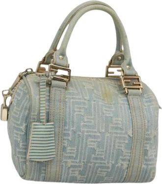 Fendi Pre-owned Handbags, female, Blue, Size: ONE SIZE Pre-owned Vintage Handbag