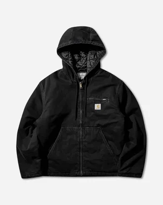 Carhartt Work in Progress Men s Cleveland Jacket Black (Stone Washed)