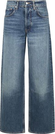 Anine Bing Jeans, Dames, Blauw, W31, Katoen, High-waisted Wide-leg Vintage Jeans