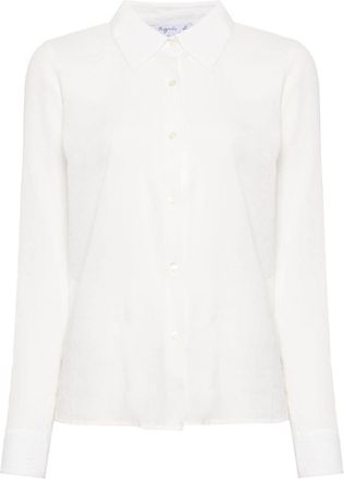 agnès b. graphic-print cotton shirt - women - Cotton - 36 - White