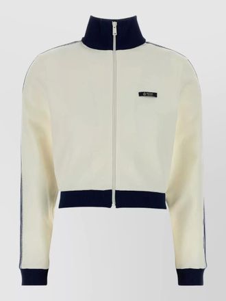 Prada high collar long sleeve sweatshirt
