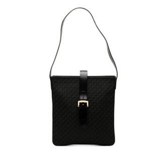 Loewe Pre-owned Shoulder Bags, female, Black, Size: ONE SIZE Pre-owned Canvas Shoulder Bag