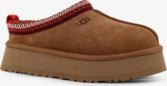 UGG Womens Slip-On Loafers Tazz Suede Brown