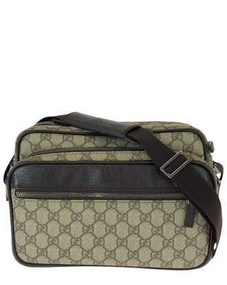Gucci Beige Gg Supreme Canvas Shoulder Bag (Authentic Pre-Loved)