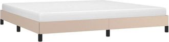 vidaXL Estructura Cama Sin Colch&oacute;n Cuero Sint&eacute;tico Capuchino 200x200cm Vidaxl