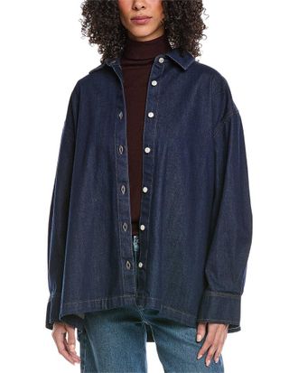 7 For All Mankind Pleated Overshirt