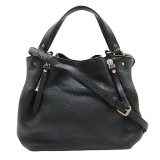 Burberry Pre-owned Handbags, female, Black, Size: ONE SIZE Pre-owned Maidstone Nova Check Leather 2way Bag