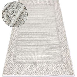 RugsX Rugsx - Alfombra Jersey 19261 Gris - Marco, Estructural, Lazo Boho Beige 240x330 Cm