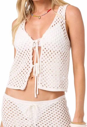 O'Neill Zooey Cover-Up Tank Top In Vanilla