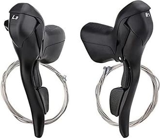 OEM 1 Par De Palancas De Cambio Para Bicicleta, 2 X 7/8/9/10 Velocidades, Palanca De Cambio De Doble Control Para Frenos De Manillar, Bicicleta De Monta&ntilde;a