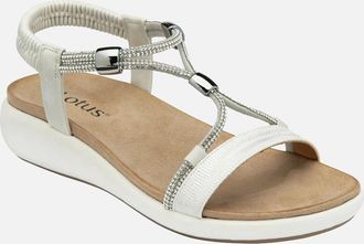 Lotus Womens Bruna Womens Sandals - White - Size: 8