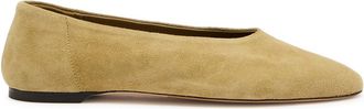 Toteme Slip Suede Ballerina Flats - Camel - 37 (IT37 / UK4)