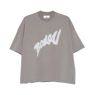 BONSAI T-Shirts, male, Gray, Size: XL Logo Graphic Tee