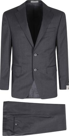 Corneliani Anthracite Slim-Fit Virgin Wool Twill Suit