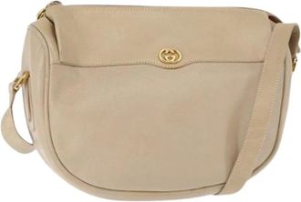 Gucci Pre-owned Cross Body Bags, female, Beige, Size: ONE SIZE Pre-owned Vintage Cross Body Bag