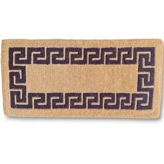 No Brand Felpudo de coco marrón imperial anudado a mano de 40 mm de grosor - Tamaño 40x80 cm