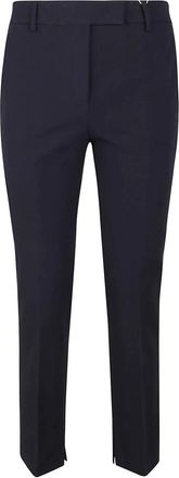 Incotex Slim-fit Trousers, female, Blue, Size: L Light Beige Cotton Stretch Pants