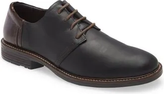 Naot Plain Toe Derby in Black Raven Lthr/walnut Lthr at Nordstrom, Size 42