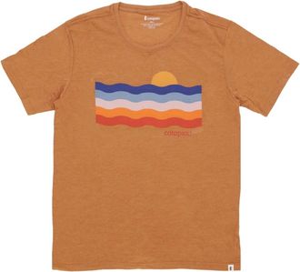 Cotopaxi Disco Wave Tee Saddle T-Shirt - Heren - T-shirts - Bruin - XL - Katoen - Tops