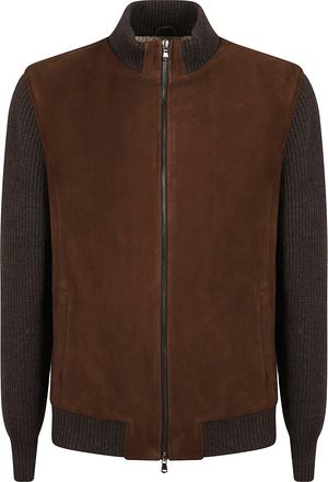 Barba Brown Lamb SJ Suede Jacket