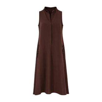 Antonelli Shirt Dresses, female, Brown, Size: XL Minnie