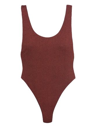 Reina Olga Funky swimsuit - women - Elastane/Polyamide - M - Brown