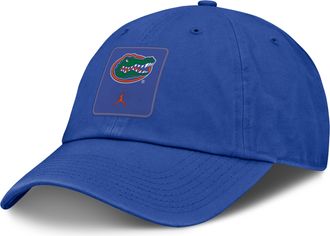Nike Jordan Mens Florida Sideline Gameday Club Jordan Brand College Adjustable Hat in Blue | JC014EVUFN-9TV