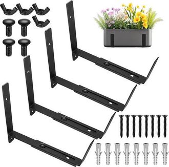 OEM Soportes Ajustables Para Jardineras - Duraderos Y Estables - Juego De 4 - Metal