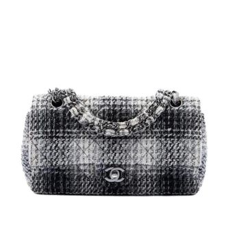 Chanel Pre-owned Vintage Quilted Tweed Shoulder Bag - Dames - Pre-owned - Veelkleurig - Maat: ONE Size Tweed