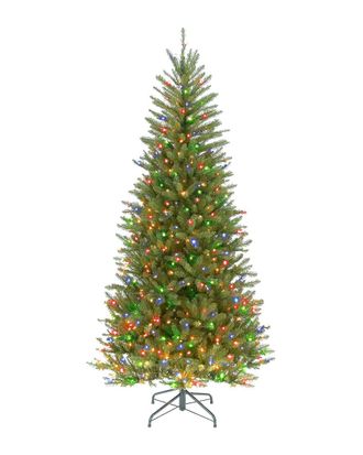 National Tree Company 7.5 Dunhill Fir Slim Tree with 600 Multicolor Lights