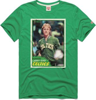 Homage Unisex Homage Larry Bird Green Boston Celtics Topps Trading Card Player Tri-Blend T-Shirt at Nordstrom, Size Medium