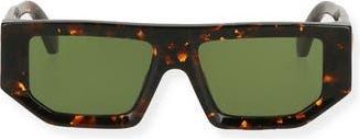 Off-white Vancouver 53mm Rectangular Sunglasses in Havana Green at Nordstrom Rack