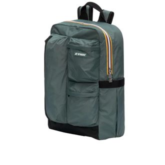 K-Way Ambert Rugzak - Heren - Tassen - Groen - Maat: ONE Size Zijde