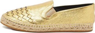 Bottega Veneta Espadrilles con design Intrecciato - Oro