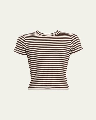 Rag & Bone Luca Stripe Rib-Knit Top