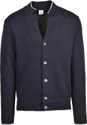 Eleventy Wool Cashmere Button Cardigan - Grey