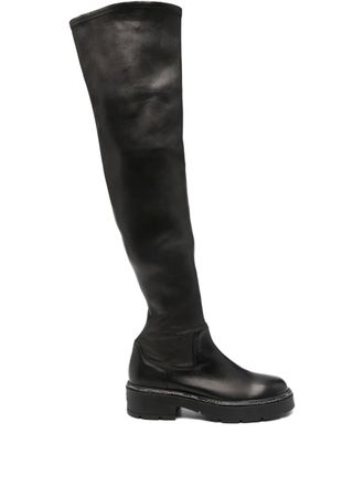 Rene Caovilla 40mm embellished knee-high boots - Black