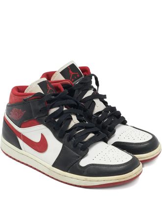 Nike Jordan Air Jordan 1 high-top sneakers - men - Fabric/Rubber/Leather - 41 - Black
