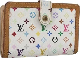 Louis Vuitton Pre-owned Wallets, female, Multicolor, Size: ONE SIZE Pre-owned Vintage Canvas Wallet