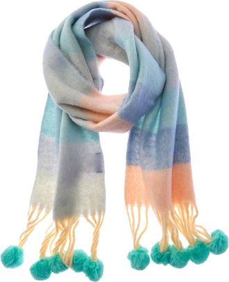 La Fiorentina Fringe Plush Scarf