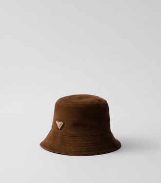 Prada Suede bucket hat